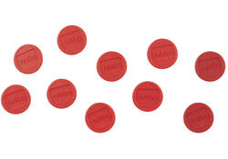 Magneet Nobo 13mm 100gr rood 10 stuks