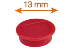 Magneet Nobo 13mm 100gr rood 10 stuks