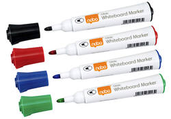 Viltstift Nobo whiteboard Glide rond assorti 2mm 10st