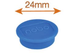 Magneet Nobo 24mm 600gr blauw 10stuks