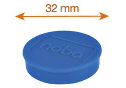 Magneet Nobo 32mm 800gr blauw 10stuks