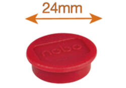 Magneet Nobo 24mm 600gr rood 10 stuks