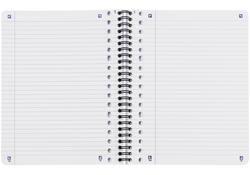 Collegeblok Oxford School A5+ lijn 17-gaats 160 pagina's 80gr zwart