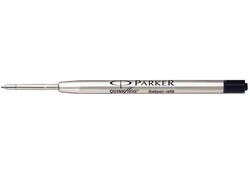 Balpenvulling Parker Quinkflow medium zwart blister à 3 stuks