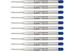 Balpenvulling Parker Quinkflow medium blauw blister à 10 stuks