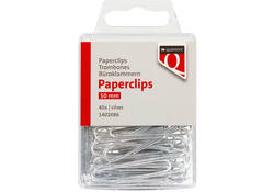 Paperclip Quantore 50mm rond 40 stuks zilver