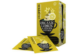 Thee Clipper infusion lemon and ginger bio 25 zakjes