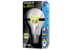 Ledlamp Integral E27 2700K warm wit 6.3W 806lumen