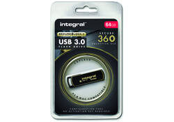 USB-stick Integral 3.0 Secure 360 64GB zwart