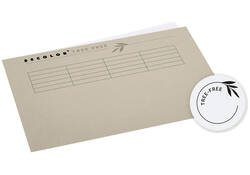 Vouwmap Djois Tree-Free A4 gelijk 226gr beige