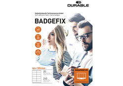 Naambadge etiket Durable 8363 46x105mm zelfklevend wit