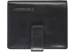 Kaarthouder Maverick All Black compact RFID leer zwart