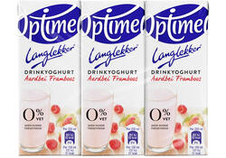 Drinkyoghurt Optimel Langlekker aardbei framboos 20cl