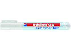 Viltstift edding 95 glasbord rond 1.5-3mm wit