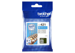 Inktcartridge Brother LC-421C blauw