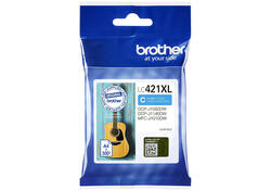 Inktcartridge Brother LC-421XLC blauw