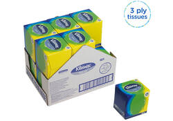 Facial tissues Kleenex kubus 3-laags 56stuks wit 8825