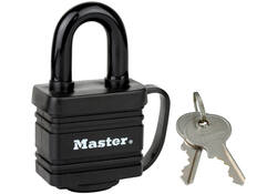 Hangslot MasterLock stiftcilinder gelamineerd staal 40mm