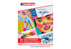 Olie- en Acrylblok edding 30010 A3 10 vel 300 gram wit