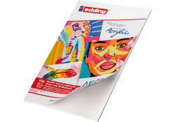 Olie- en Acrylblok edding 30010 A3 10 vel 300 gram wit