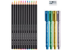 Kleurpotlood Staedtler Design Journey Black & White 17-delig