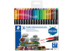 Viltstift Staedtler Design Journey permanent dubbele punt assorti