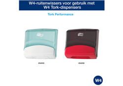 Reinigingsdoek Tork Heavy-Duty W4 multifunctioneel nonwoven 150 vel wit 530179
