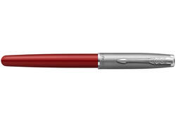 Rollerpen Parker Sonnet Sand Blasted Metal & Red Lacquer F