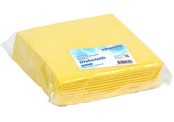 Werkdoek Cleaninq non-woven 38x40cm geel 10 stuks