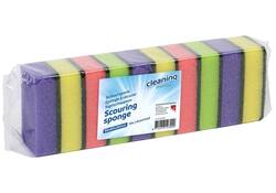 Schuurspons Cleaninq assorti 10 stuks