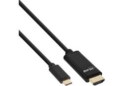Kabel inLine USB-C HDMI 3.1 2.0 4K M/M 2 meter zwart