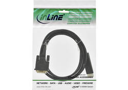 Kabel inLine Displayport DVI 24+1 M/M 2 meter zwart