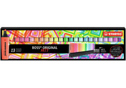 Markeerstift STABILO BOSS Original Arty 70/23 assorti deskset à 23 stuks