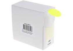 Etiket Rillprint 35mm 500st op rol fluor geel