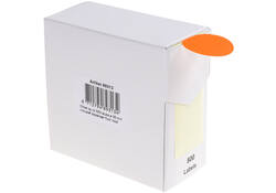 Etiket Rillprint 35mm 500st op rol fluor rood