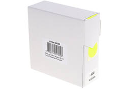 Etiket Rillprint 25mm 500st op rol fluor geel