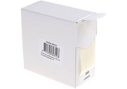 Etiket Rillprint 35mm 500st op rol wit