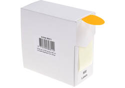 Etiket Rillprint 35mm 500st op rol fluor oranje