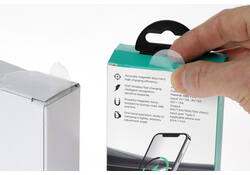Etiket Rillprint 25mm 500st op rol transparant