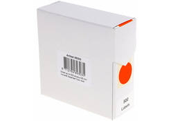 Etiket Rillprint 25mm 500st op rol fluor rood