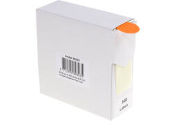 Etiket Rillprint 25mm 500st op rol fluor rood