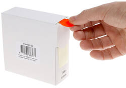 Etiket Rillprint 25mm 500st op rol fluor rood