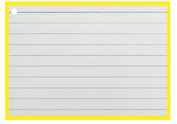 Flashcards A7 Geel incl. clipring