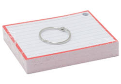 Flashcards A7 Rood incl. clipring