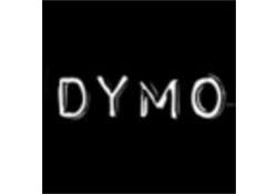Reliëftape Dymo embossing plastic 9mm zwart op wit