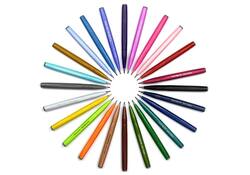 Brushpen Pentel Sign SES15C Rainbow assorti set à 24 stuks