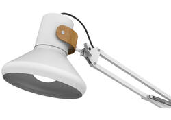 Bureaulamp Unilux Baya led bamboe wit