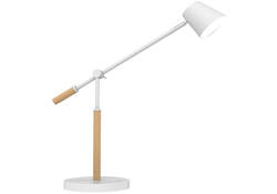 Bureaulamp Unilux Vicky led hout wit