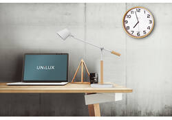 Bureaulamp Unilux Vicky led hout wit