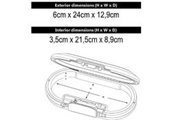 Draagbare kluis MasterLock Safe space met combinatieslot en kabel donkergrijs